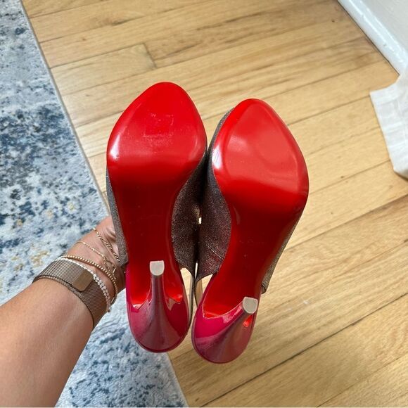 CHRISTIAN LOUBOUTIN N* Prive 120 Glitter Pumps - Picture 7 of 12